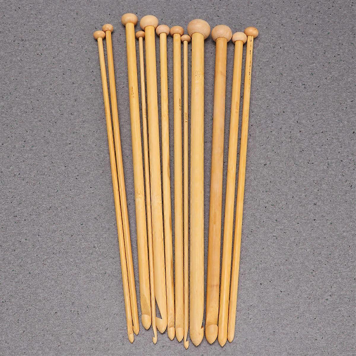 Hand Knitting Tool Bamboo Knitting Stick for Sweaters 12Pcs Set