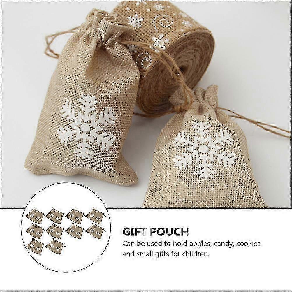 Durable Drawstring Candy Bag for Storage 40Pcs Khaki Gift Pouch
