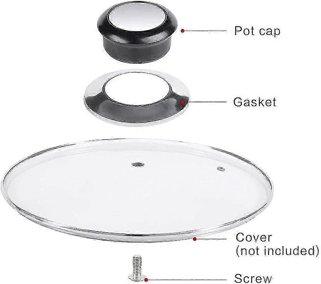 3-piece Pan Lid Handle Lid Knobs Pan Lid Knob Replacement Lid Knobs Used For Cookware, Pot Lid Handle And Bakelite Replacement Lid Button