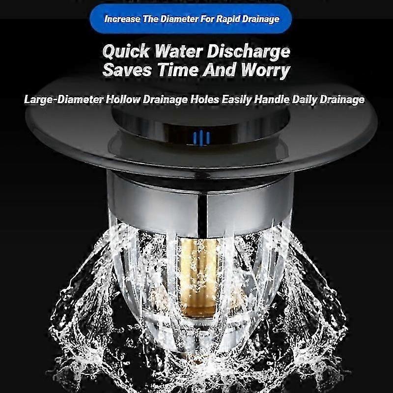 Chrome Pop Up Drain with Filter
