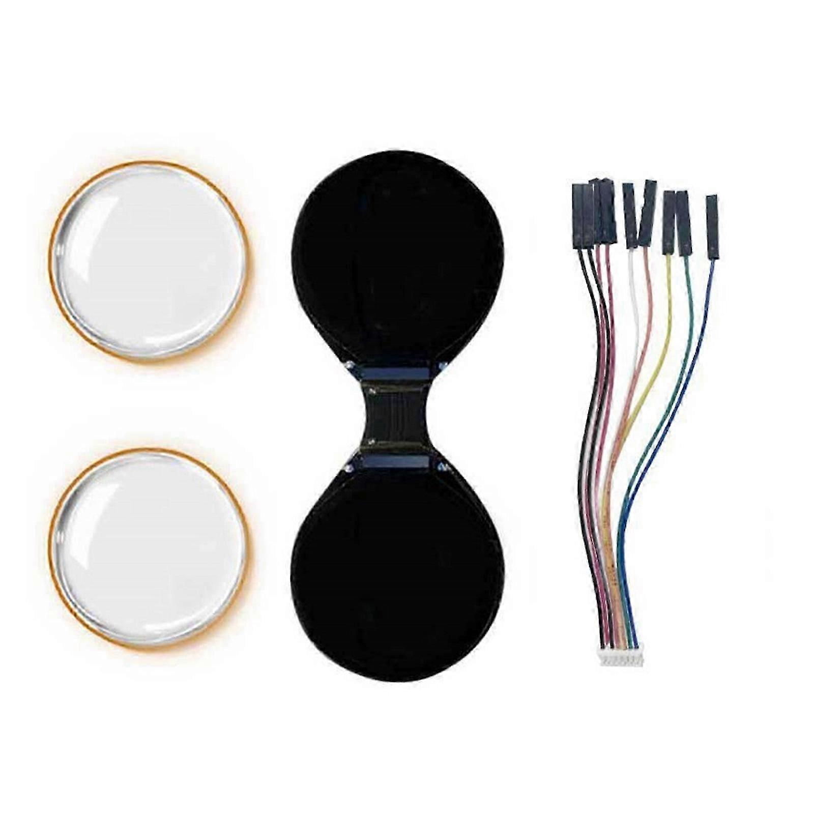 Double EYE 0.71 Inch Round LCD Display Screen with IPS Technology, Dual Electronic Eye Module Designed for Wearable Electronics