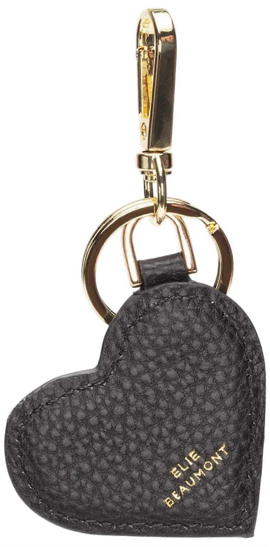 Elie Beaumont Heart Keyring - Black
