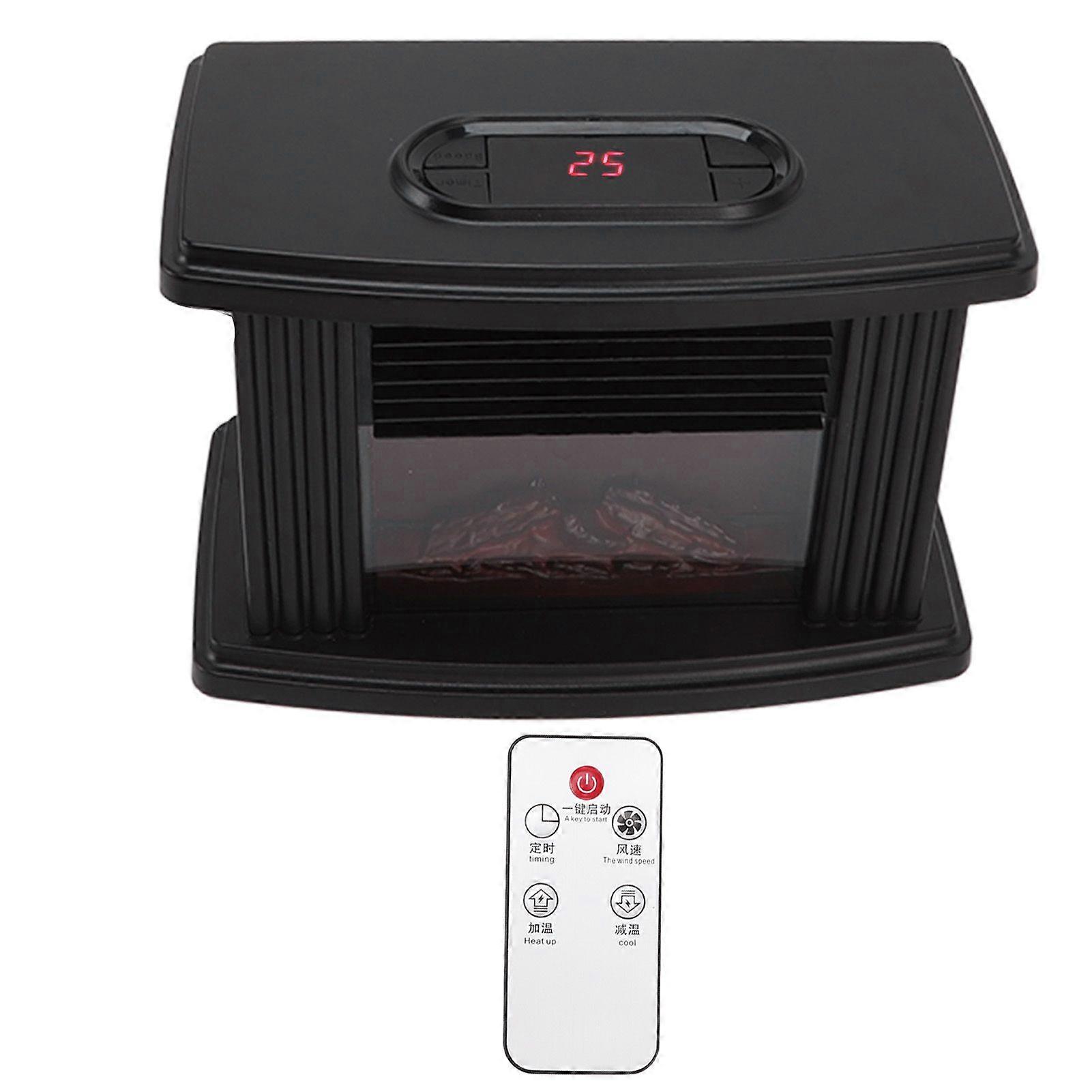 Realistic LED Flame, Quiet, Adjustable Electric Fireplace Simulator