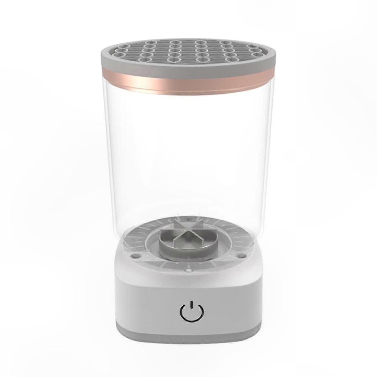 Portable USB Electric Makeup Brush Cleaner with Quick Cleaning Function and Rubber Base for Easy Use