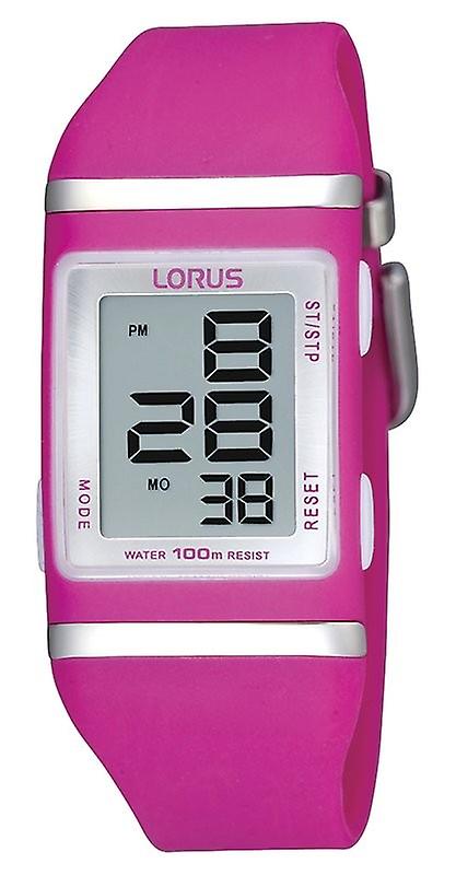 Lorus watches Quartz Digital Child Watch with R2399DX9 Rubber Bracelet