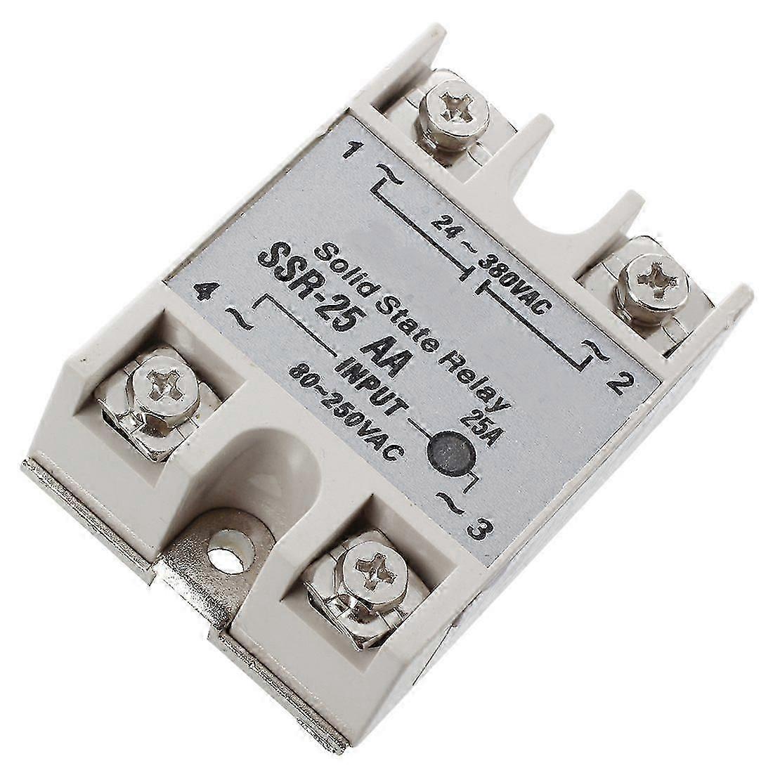 SSR-25AA 80-250V 25A Machinery Control AC Solid Module State Relays-JNNJV