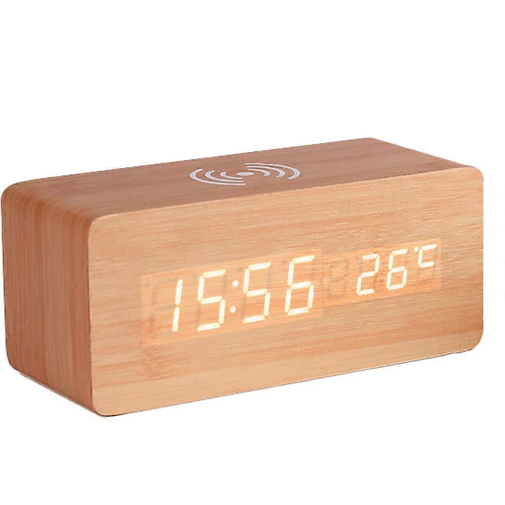 Humidity Indicator Clock Wireless Charging Power Saving