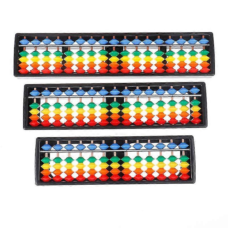 Portable 13/15/17 Column Abacus Arithmetic Soroban School Math Learning Tool