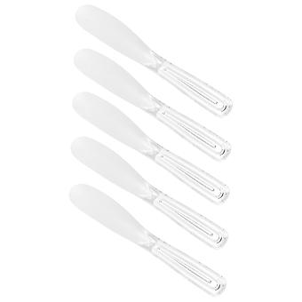 5pcs Silicone Face Mask Spatula Set for Hygienic Skincare Application and Easy Mixing