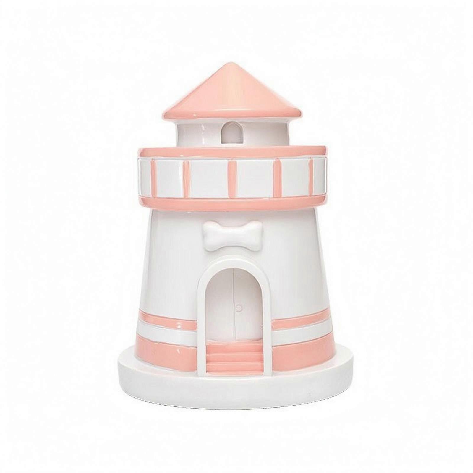 Pet Memorial Urn Tapered Tower Lighthouse Container Round Base