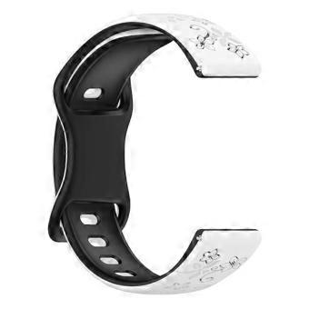 Kahden värin hengittävä silikoniranneke, joka on valmistettu hienkestävistä materiaaleista. Sopii Watch 7 -älykelloon, helppo kiinnittää ja irrottaa. Mukava, unisex-malli.
