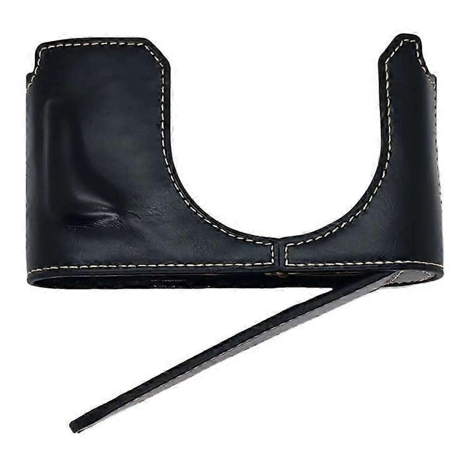 Compatible For Leica Q3 Camera Case Leather Bottom Case Easy to Replace Battery