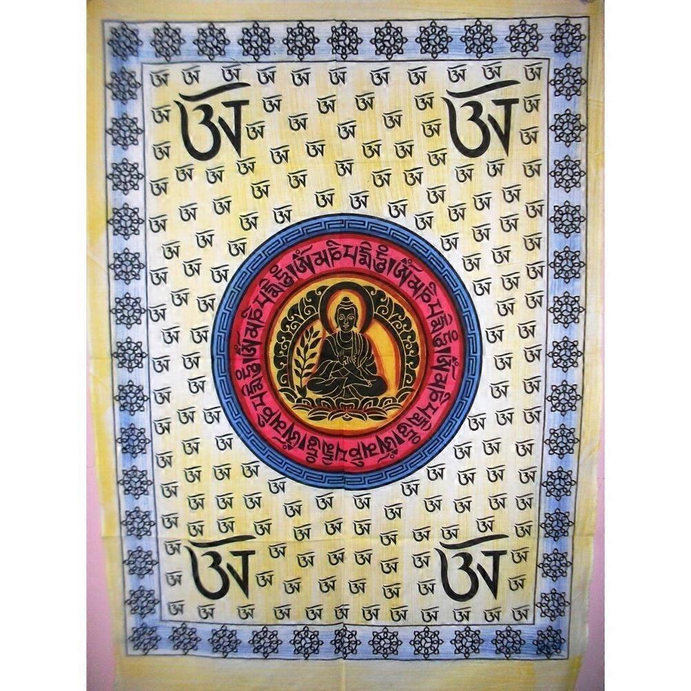 Om Buddha Tapestry Poster Religious Art