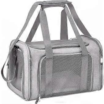 Travel Dog/Cat Carrier Backpack, Expandable Large Ventilated Pet Carrier with 4-Way Entry for Medium Dogs