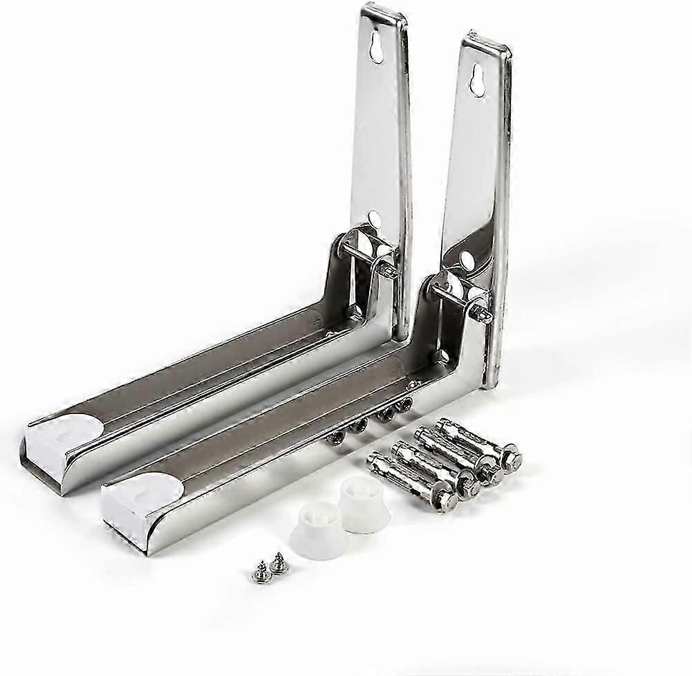 Universal Stainless Adjustable Steel Microwave Oven Wall Mounting Brackets
