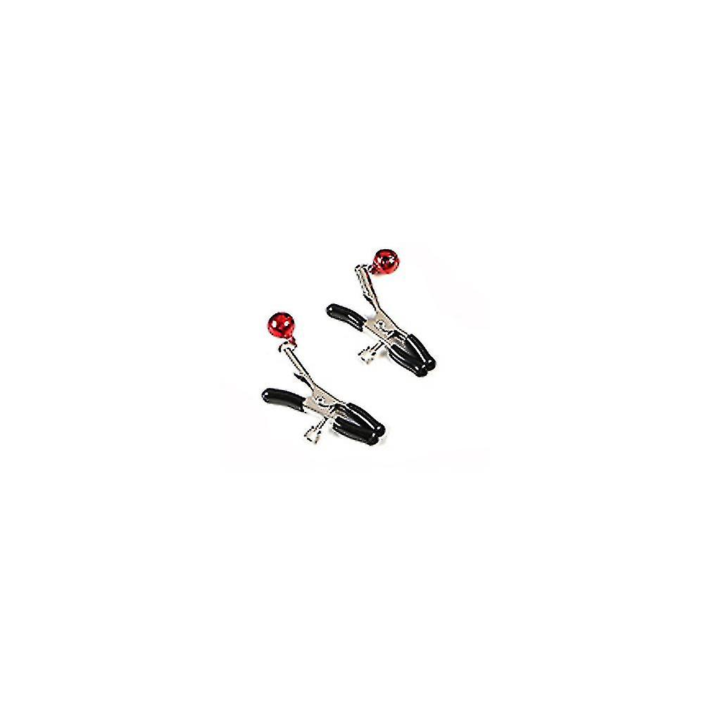 Tribal Design Nipple Clips - Sold In Pairs - Black Bells
