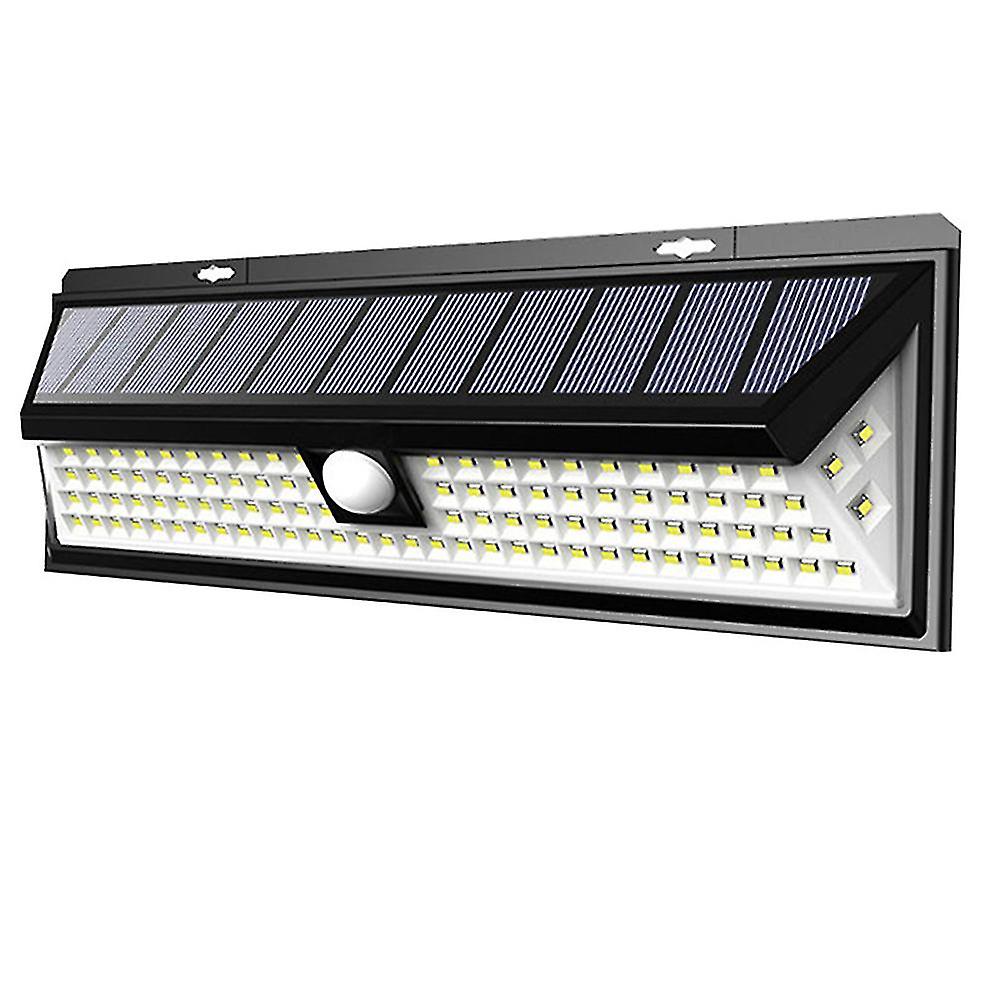 Security Outdoor Motion Sensor Solar Wall Light, 1 Pack, Black