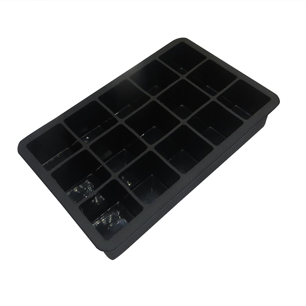 Silicone Ice Cube Trays Molds Easy-Release Square Shape Candy Cake Pudding Chocolate Molds (Black)