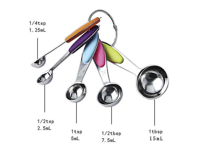 5 piezas cuchara pequeña de acero inoxidable