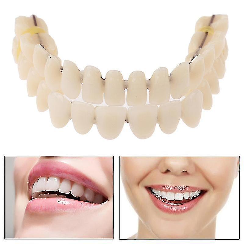 Resin Teeth Denture Upper Lower A2 28pcs / Set Artificial Contoured Denture Tool Hfmqv