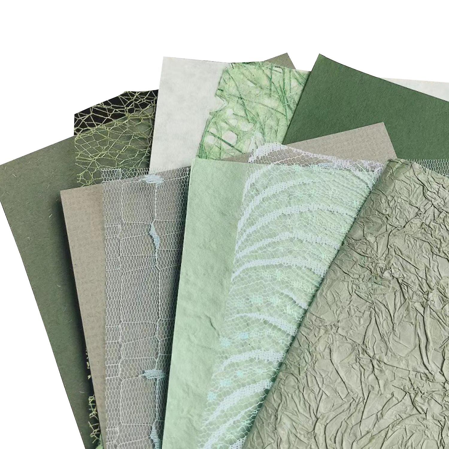 10Pcs/Set Handbook Papers Cuttable Folding Easy to Paste Marbling Pattern A5 Handbook Collage Papers