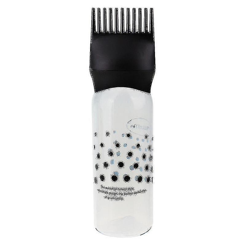 120ml Hair Dye Applicator Comb Bottle Salon Stain Dispensing Brush Simple Portable Design Practical Styling Coloring Tool