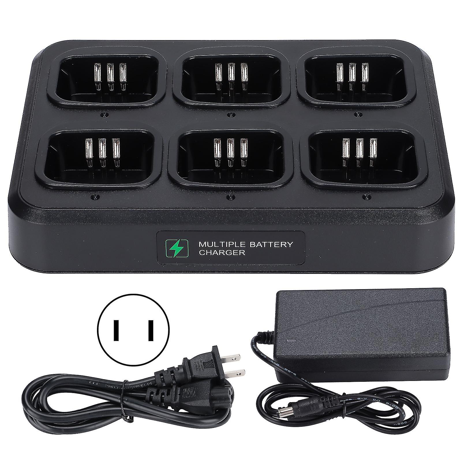 Six-Way Multi Charging Station for Motorola Walkie Talkies - Efficient & Safe Charging