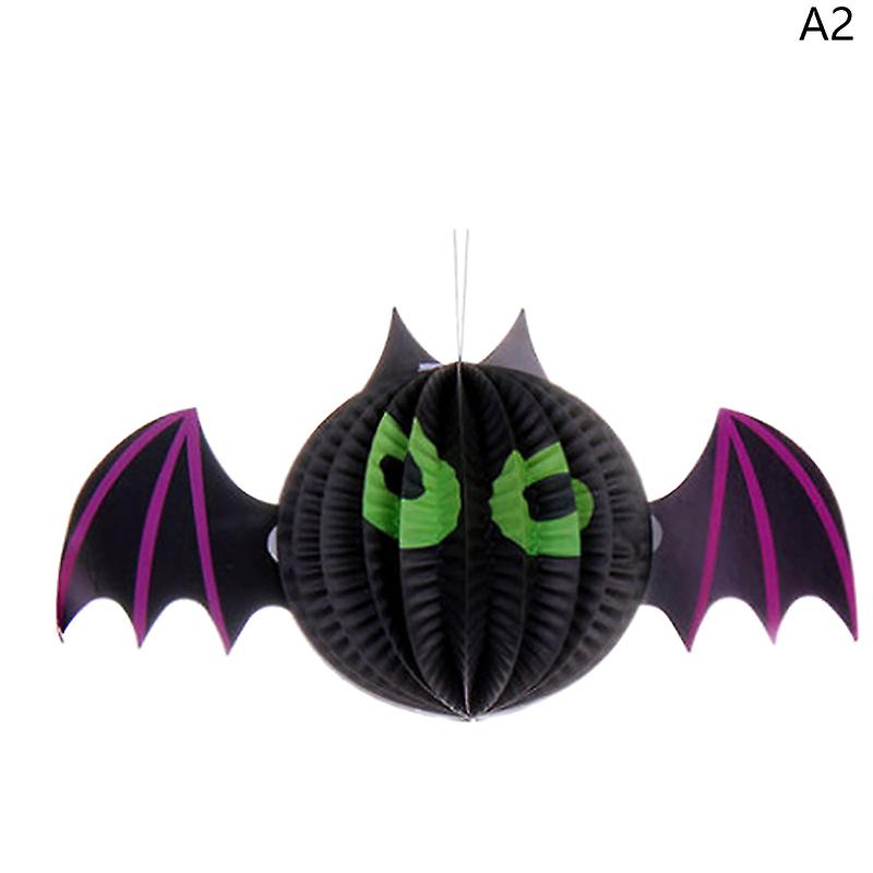 Halloween Hanging Decorations Bat Ghost Spider Pumpkin Honeycomb Pendant