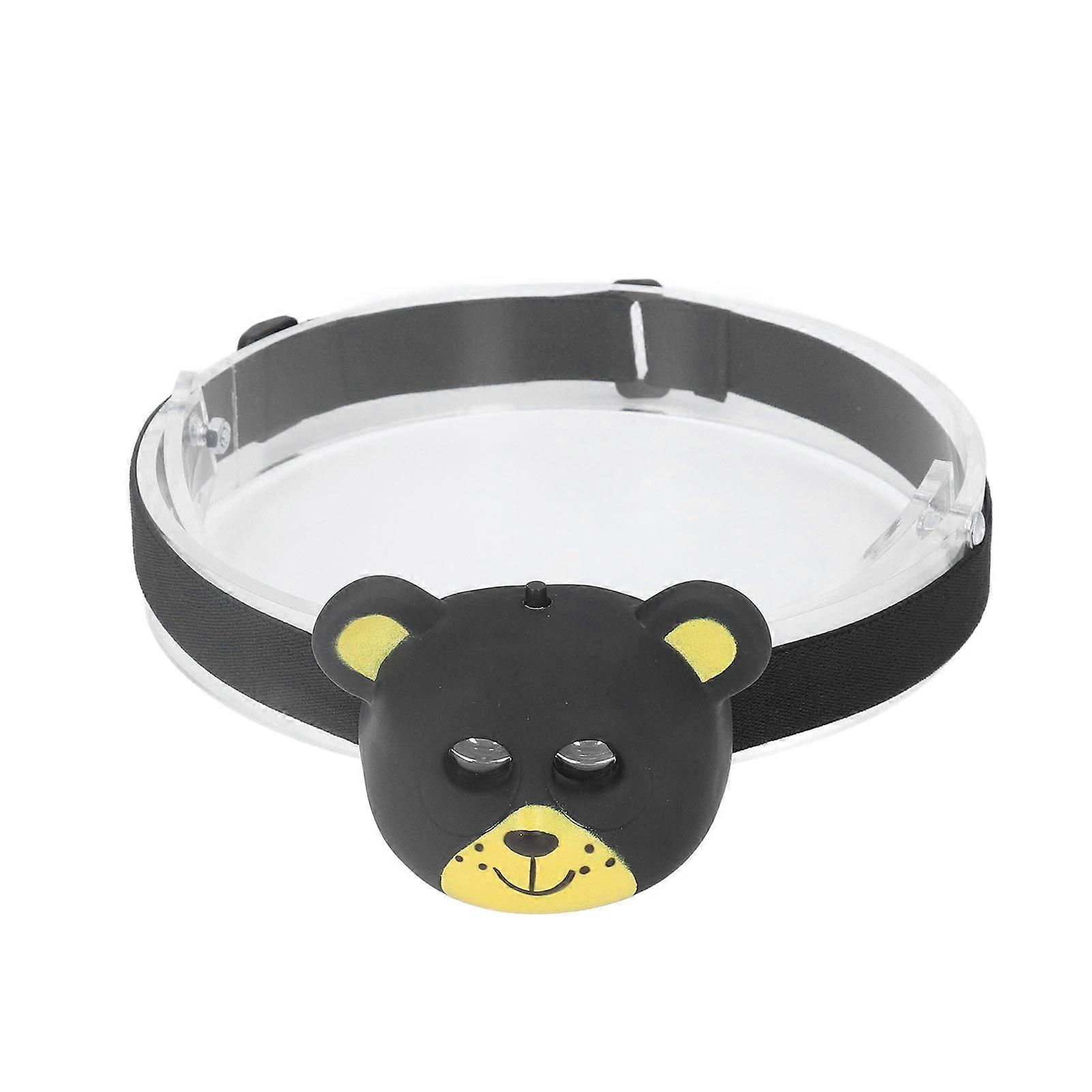 Lightweight LED Headlamp, Animal Pattern, Cute Bear, 2 Modes, Ideal for Outdoor Rollerblading