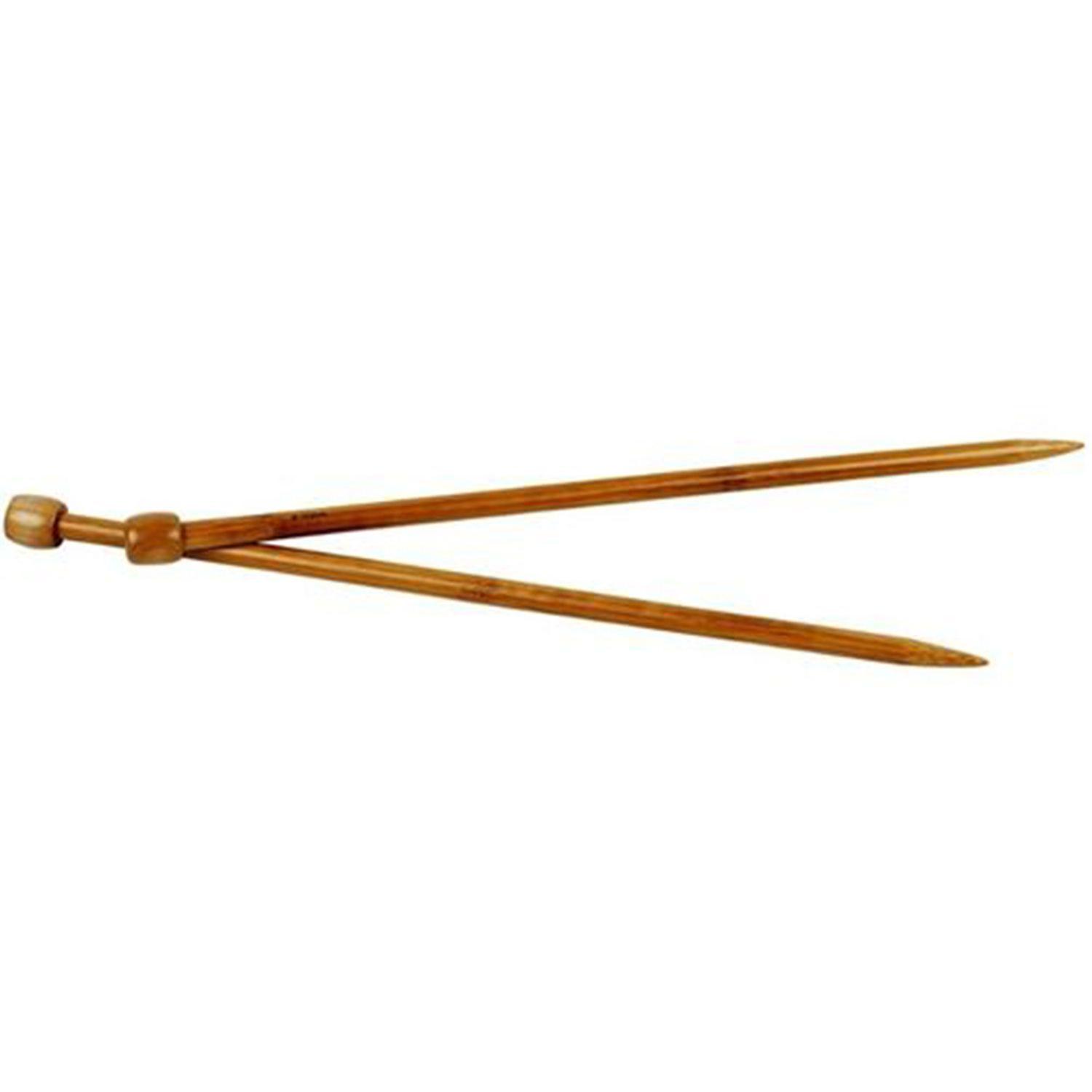 2 Bamboo Knitting Needles 35 Cm - Ø 10 MM