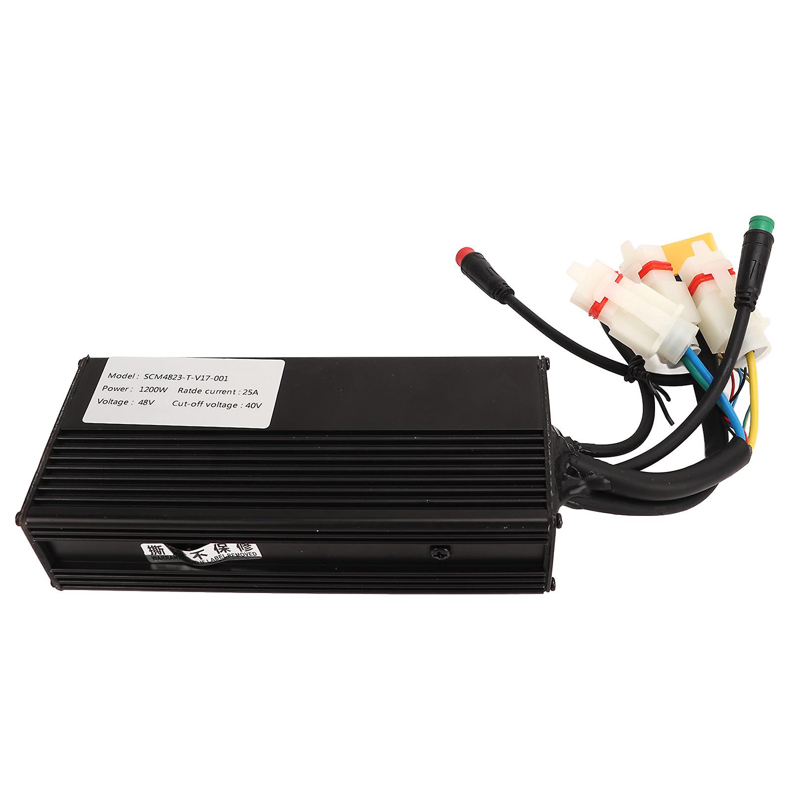 Scooter Speed Controller 48V 1200W Aluminium Alloy Circuit Protection Motor Controller for V17 for XT90 Scooter