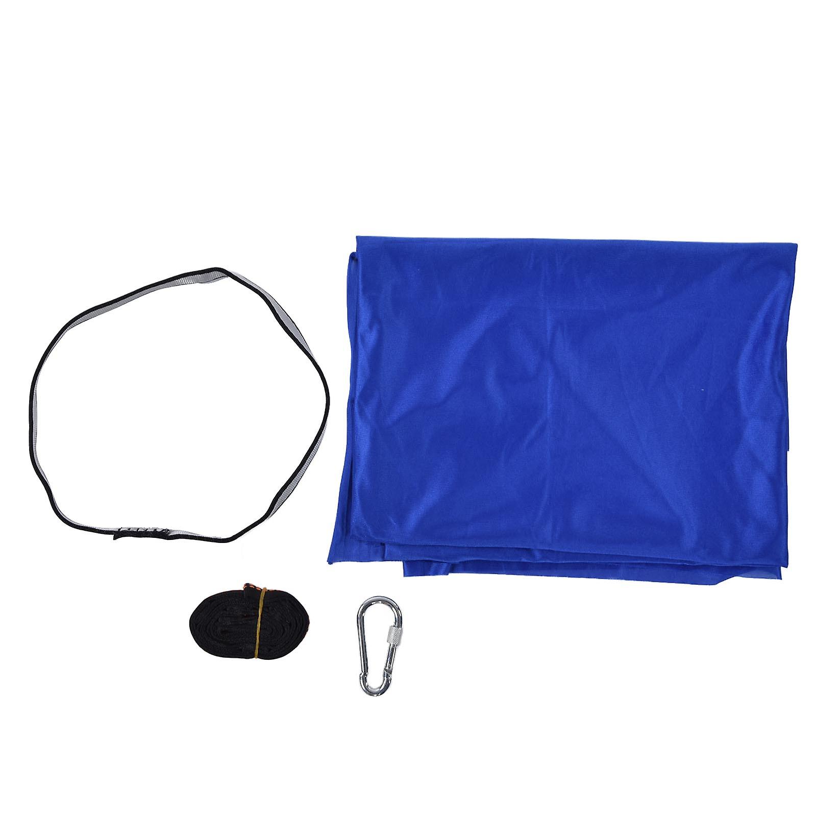 Yoga Hammock Durable Elastic 25KN Aerial Yoga Hammock with Daisy Chains O Ring for Body Firming Aerial YogaRoyalblue