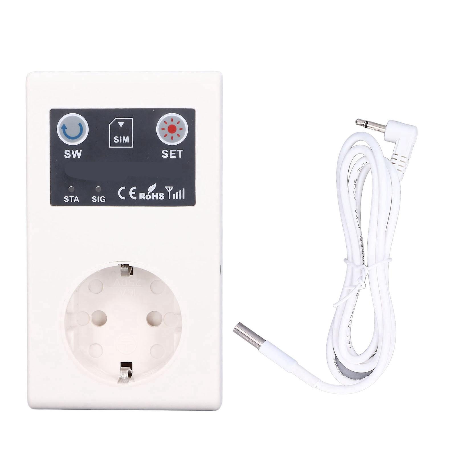 Remote-Controlled Smart Socket with Temperature Sensor for EU (100-250V)