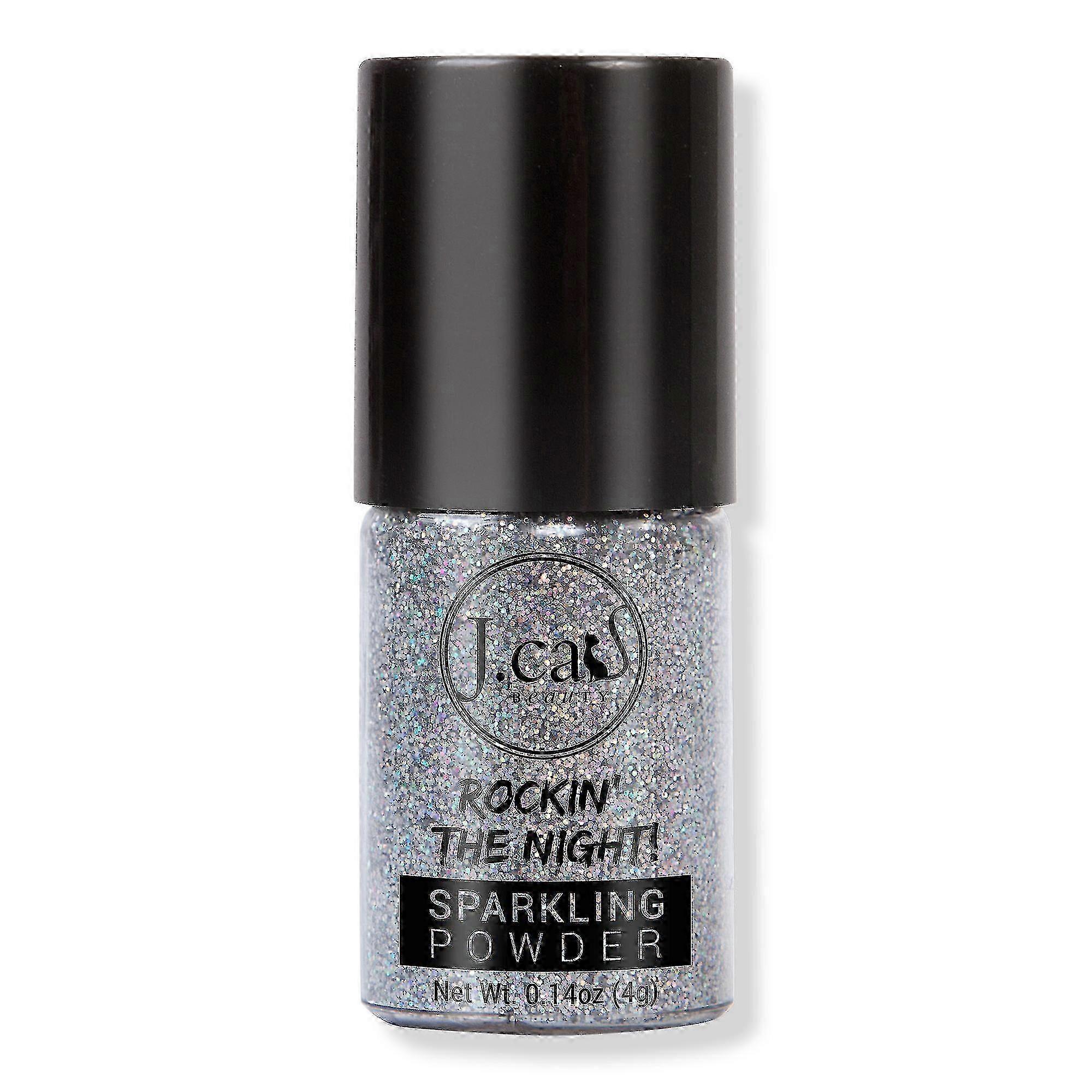 J.cat Beauty Rockin' The Night Sparkling Powder, Lion Silver, 0.14 Oz