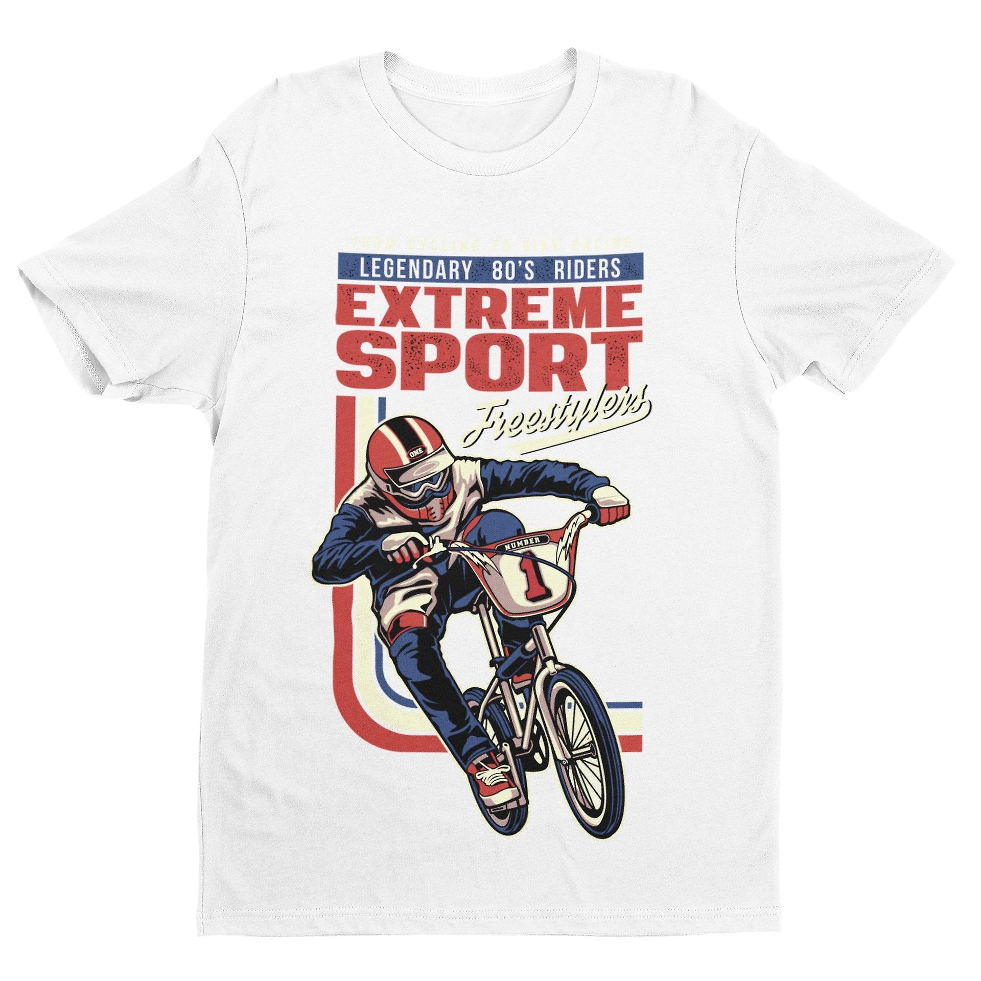 Retro Cycling Bmx T Shirt Extreme Sport Freestylers 80s Riders Gift Idea Classic