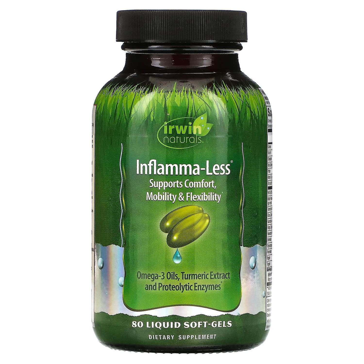 Irwin Naturals, Inflamma-Less, 80 Liquid Soft-Gels