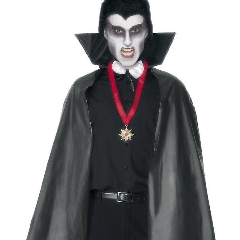 Pvc Vampire Cape Adult Black 9232