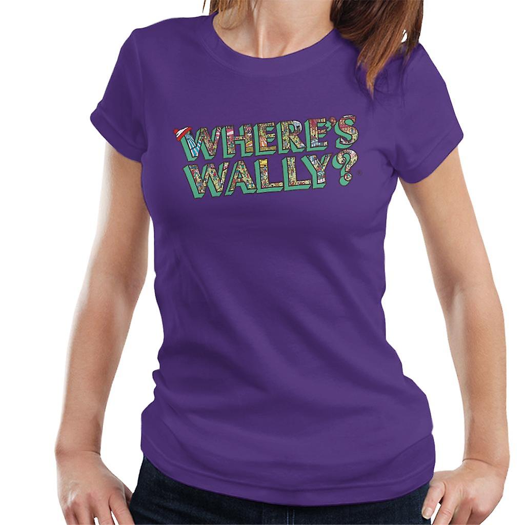 Where's Wally Funfair Illustration Text Women's T-Shirt