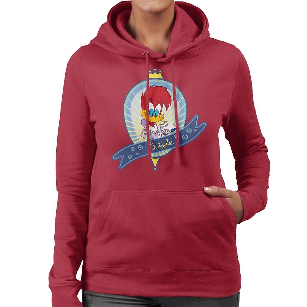 Woody Woodpecker Winnie Style Women's Hooded Sweatshirt