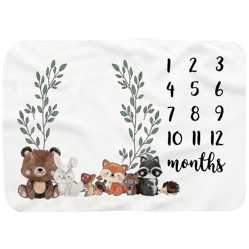 طفل الشهرية معلم الفانيلا بطانية حديثي الولادة صورة حصيرة خلفية التصوير الفوتوغرافي