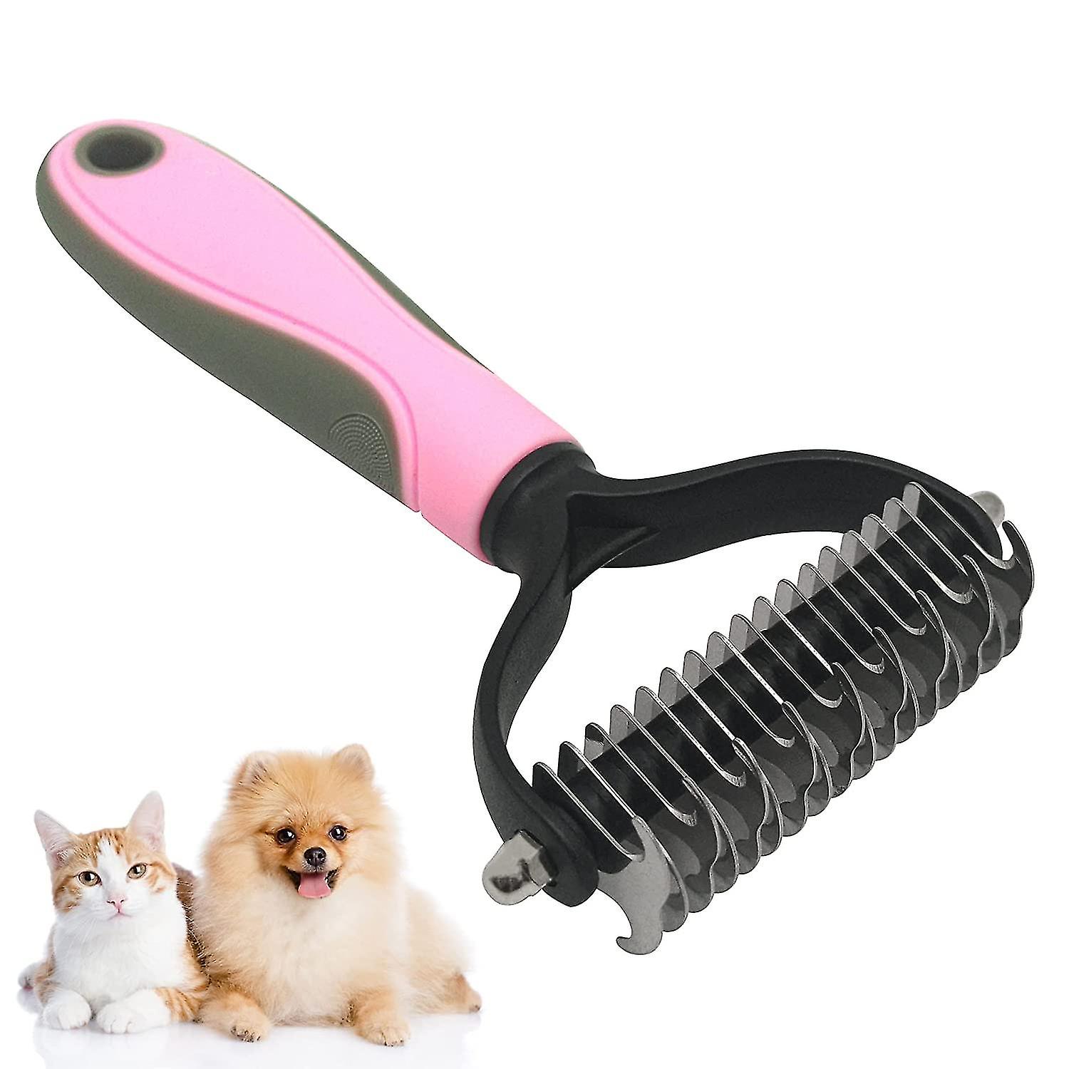 أدوات العناية بالشعر الطويل للحيوانات الأليفة أشعل النار مشط يزيل المعطف السفلي والتشابكوردي