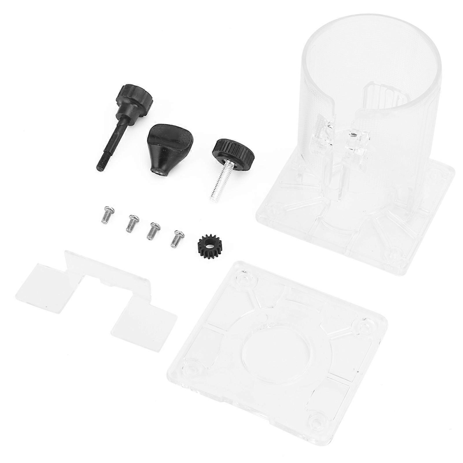 Woodworking Trimmer Router Transparent Plastic Base Power Tool Protective Accessory (Thickened)