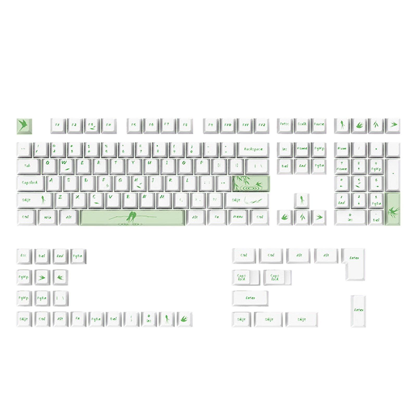 Spring Keycaps Pbt Dye Sub For Mx Switches Cherry Profile Mechanical Keyboard