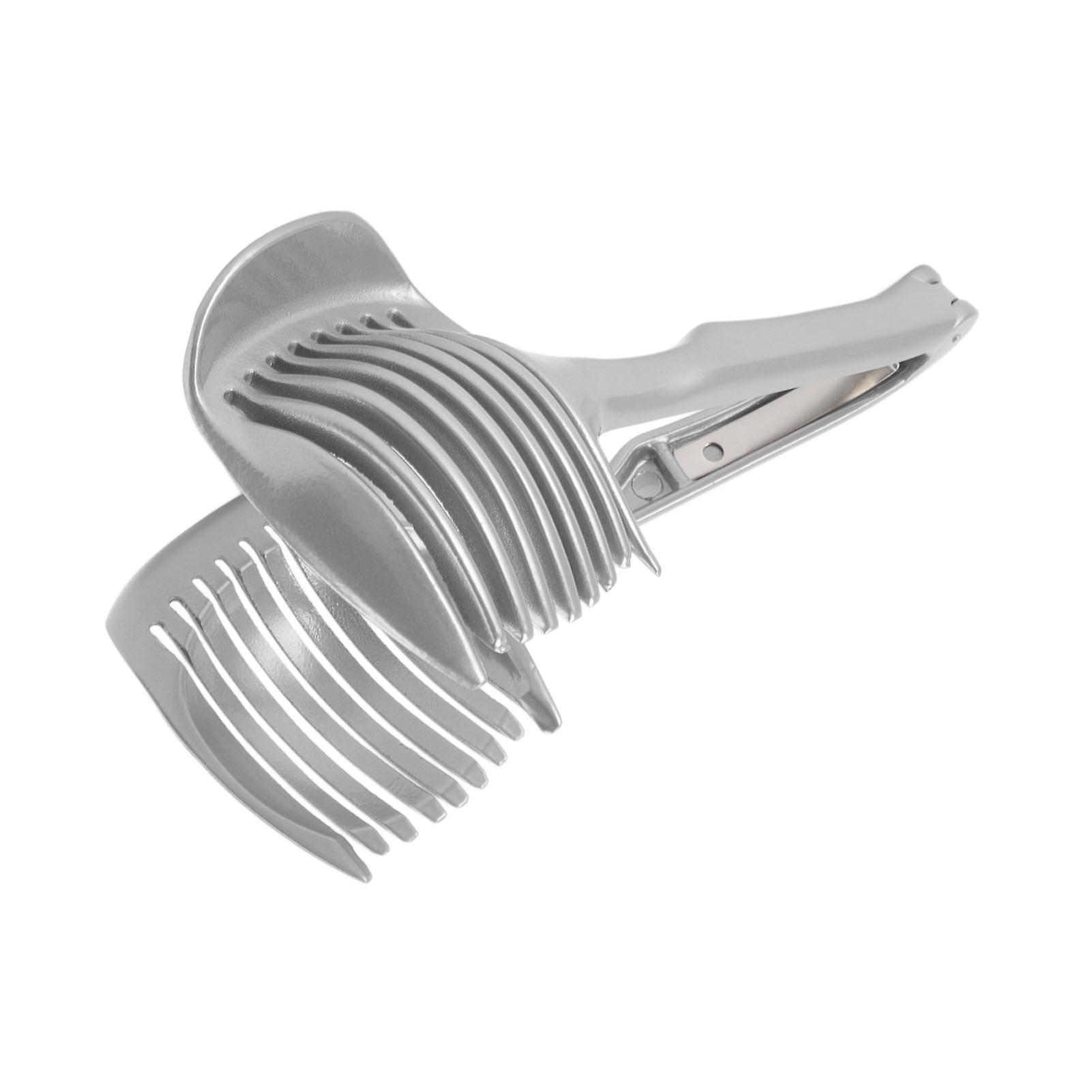 Lemon Slice Tool Aluminium Alloy Durable Eco Friendly Tongs Design Lemon Slice Cutter for Tomato Onion Lemon