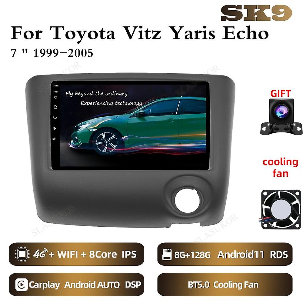 7 Inch Kit For Toyota Vitz Yaris Echo 1999-2005 Android Car Radio Multimedia Video Player Car Audio Stereo Player Navigation