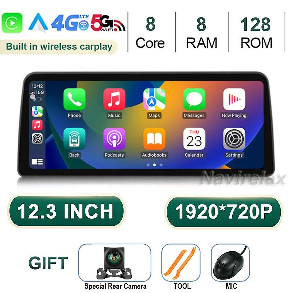 12.3 Inch Android 13 For Kia Rio 4 Iv Fb 2020 2021 Car Radio Head Unit Gps Navigation Qled Multimedia Video Player 360 Camera Bt