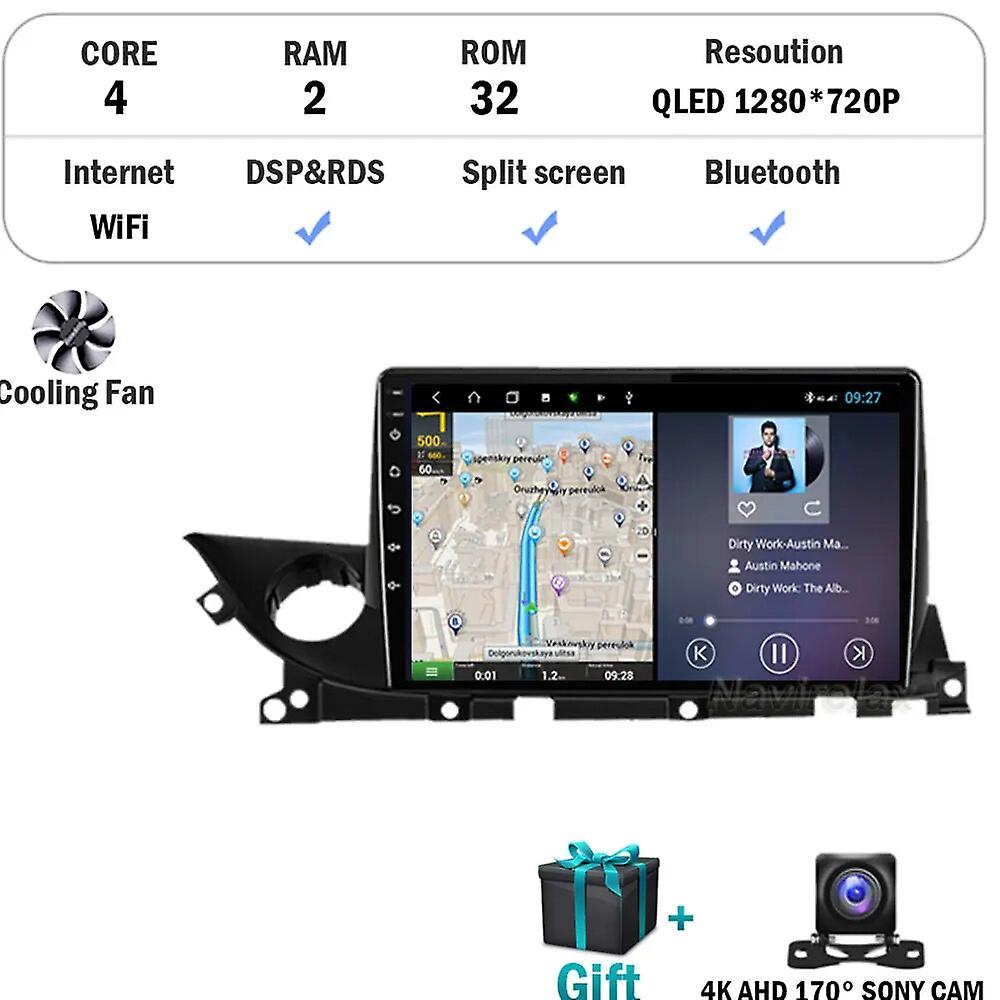 Android 12 For Mazda 6 Mazda6 Iii 3 Gj Gl Atz 2018 - 2021 Multimedia Video Player Wifi Navigation Gps Dsp Wireless Carplay Auto