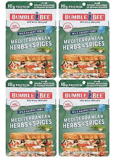 Bumble Bee Mediterranean Herbs & Spices Seasoned Tuna 4 Pack