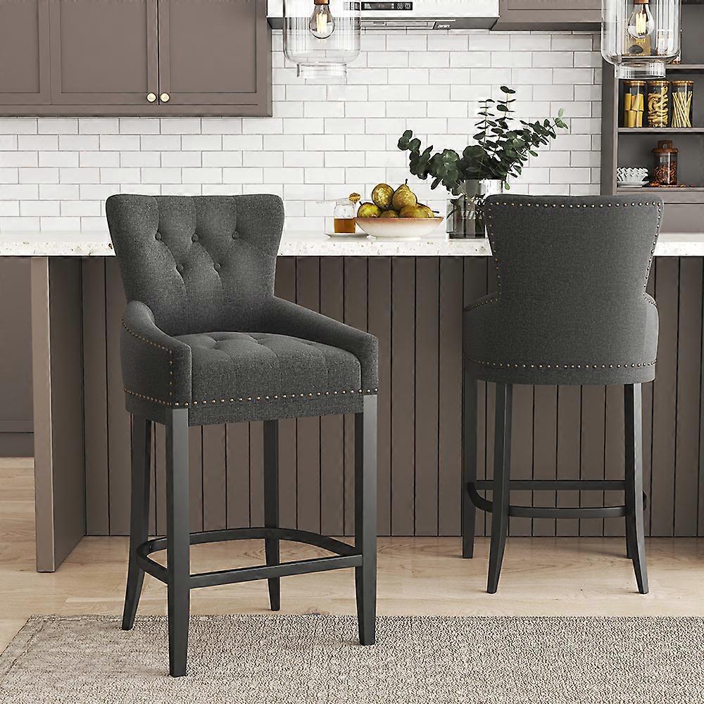 Linen Height Bar Stool