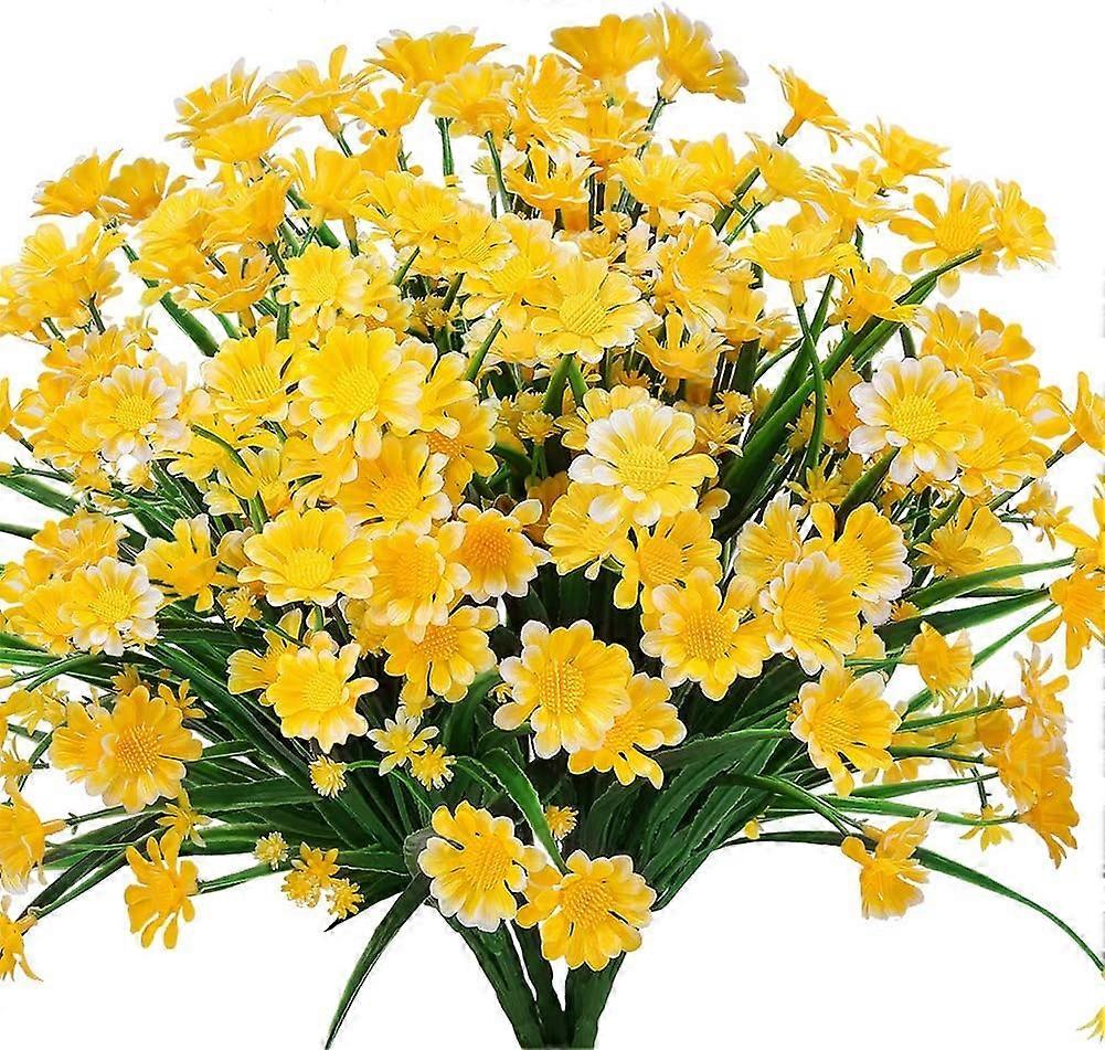 4 Pcs Artificial Daisy Flowers (Yellow)